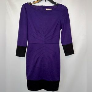 Jessica Simpson purple and black dress